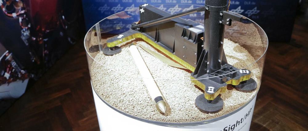 Der sogenannte "Marsmaulwurf" ist ein Instrument zur Messung des Wärmestroms im Innern des Roten Planeten.