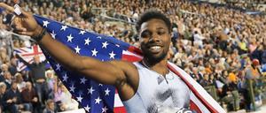 Keine Konkurrenz. Nach der Absage des neuen 100-Meter-Weltmeisters Christian Coleman ist Noah Lyles Favorit über 200 Meter.
