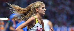 Da war alles gut. Konstanze Klosterhalfen lief beim EM-Finale in Berlin einen neuen deutschen Rekord.