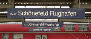 Der Bahnhof Schönefeld Flughafen.