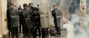 In der Hauptstadt Quito kam es zu Straßenkämpfen.