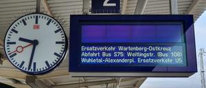 In Lichtenberg fahren sechs Wochen keine S-Bahnen mehr. 