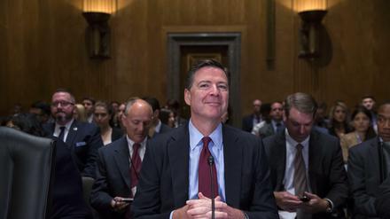 Der ehemalige FBI-Chef James Comey bei einer Anhörung in Washington, 2016.