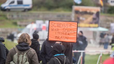 Die Gegendemonstranten wollten Pegida nicht einfach so hinnehmen.