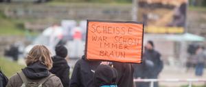 Die Gegendemonstranten wollten Pegida nicht einfach so hinnehmen.