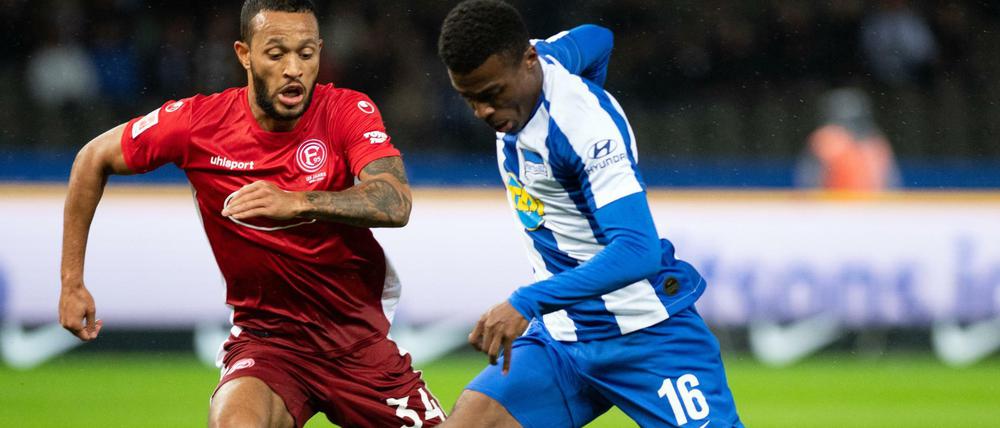 Dreh- und Angelpunkt. Javairo Dilrosun (r.) überzeugte bei Hertha BSC erneut.