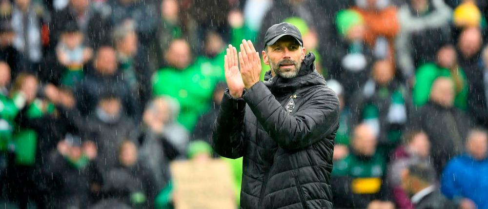 Eitel Sonnenschein in Mönchengladbach. Trainer Marco Rose wirkt schneller, als man das bei der Borussia erwartet hätte.