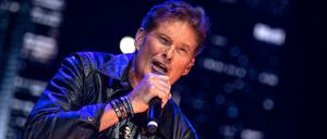 Der US-amerikanische Sänger David Hasselhoff.