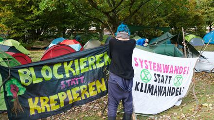 Protestcamp von Extinction Rebellion
