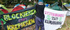 Protestcamp von Extinction Rebellion