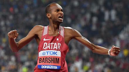 Zuschauermagnet. Als der Katari Mutaz Essa Barshim Weltmeister wurde, waren plötzlich alle da.