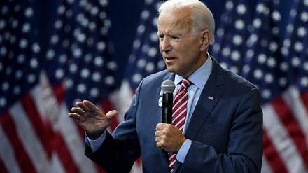 Joe Biden spricht bei einer Wahlkampfveranstaltung.