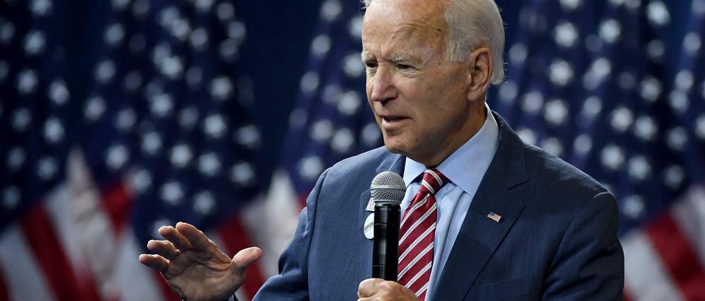 Joe Biden spricht bei einer Wahlkampfveranstaltung.