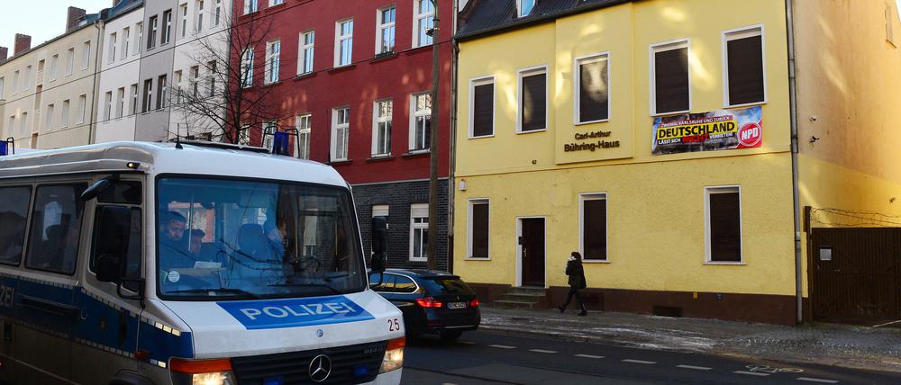 Die Parteizentrale der NPD in Berlin-Köpenick.