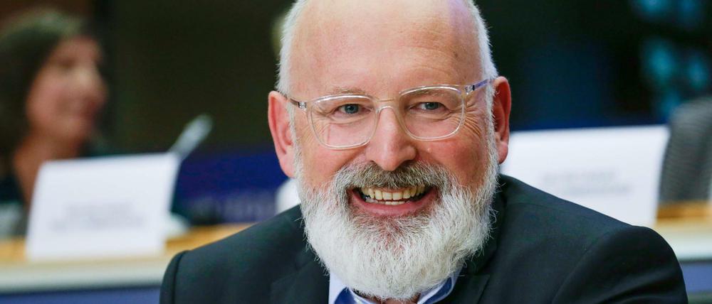 „Wir haben gezeigt, dass der Kampf gegen den Klimawandel der europäischen Wirtschaft nicht schadet“, sagt Frans Timmermans.