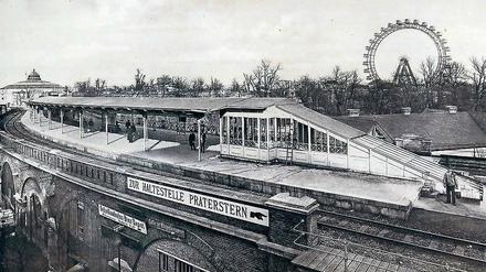 Markantes Perrondach. Die Haltestelle „Praterstern“ der Wiener Stadtbahn, fotografiert von Marianne Strobl, zeigt Ingenieurskunst 1898.