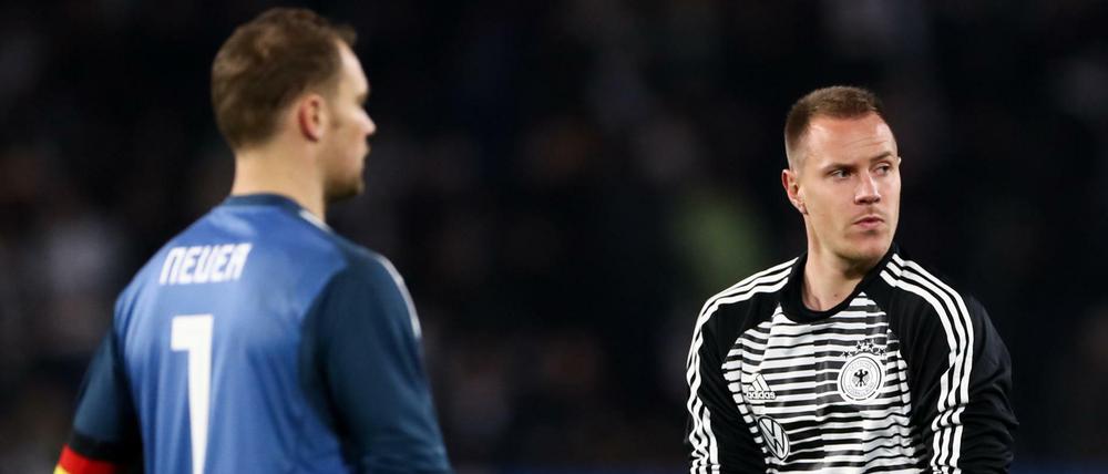 Zwei Männer, ein Ziel. Manuel Neuer (links) und Marc-André ter Stegen wollen Deutschlands Nummer eins sein.