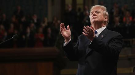 US-Präsident Donald Trump bei seiner Rede zur Lage der Nation im Kongress (Archivbild).