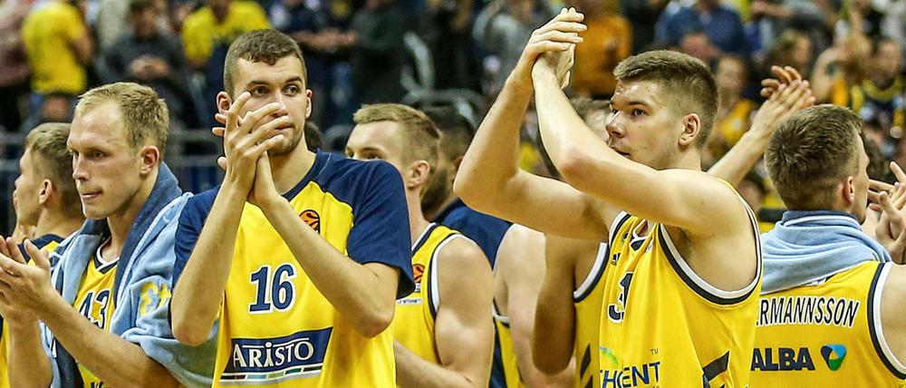 Gut gemacht: Alba Berlin hatte auch gegen Bamberg etwas zu feiern.