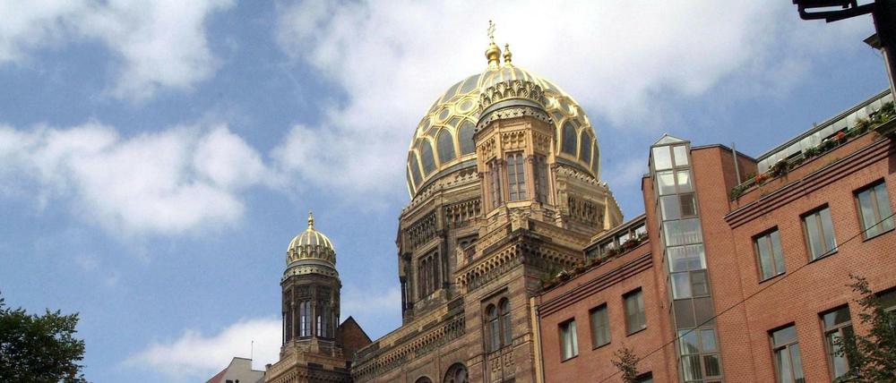 Die Neue Synagoge in der Oranienburger Straße in Berlin-Mitte.