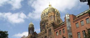 Die Neue Synagoge in der Oranienburger Straße in Berlin-Mitte.