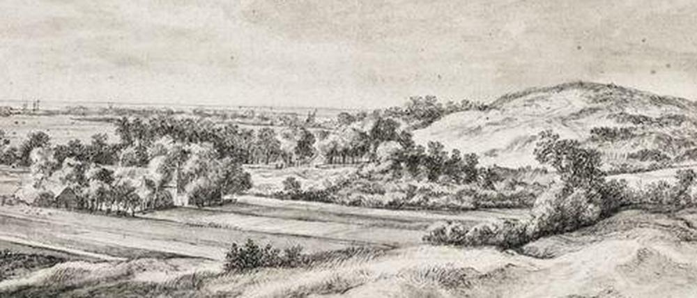 So fein wie er ritzte keiner die Natur. Ein Landschaftsbild von Waterloo.