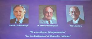 Drei Chemiker teilen sich den diesjährigen Chemie-Nobelpreis, darunter der älteste Nobel-Laureat jemals: John Goodenough (links). Außerdem wurden Stanley Whittingham, und der Japaner Akira Yoshino berücksichtigt.
