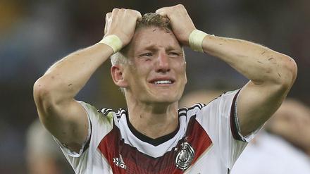 Weltmeister! Bastian Schweinsteiger nach dem Finale 2014. 