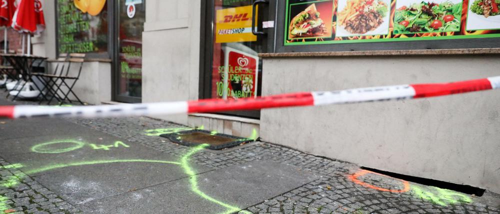 Das Dönerrestaurant in Halle, in dem der Attentäter einen Mann erschoss.