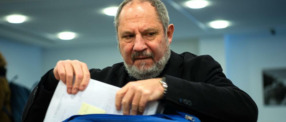 Siegfried Mauser im Münchner Verwaltungsgericht, 2019.