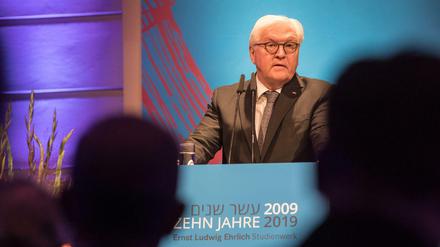 Bundespräsident Frank-Walter Steinmeier am Donnerstagabend im Jüdischen Museum in Berlin.