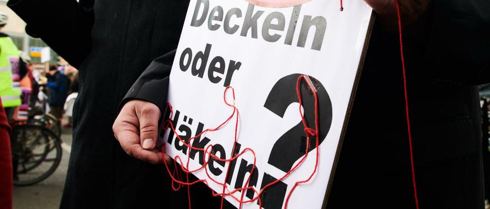Immer wieder wird in der Stadt gegen steigende Mieten demonstriert.
