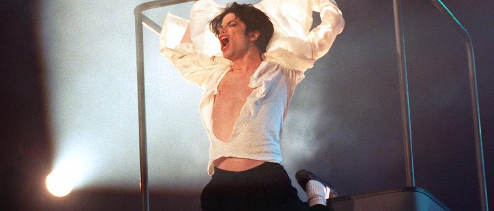 Michael Jackson, US-amerikanischer Popstar im Jahr 1995 in der Fernsehshow "Wetten, dass ..?".