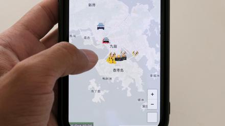 Die HKmap.live-App auf einem iPhone.