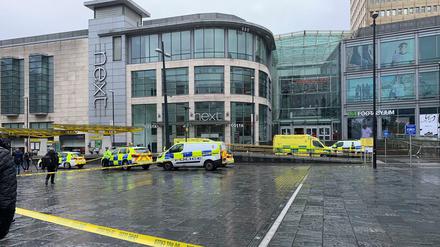 Das Arndale Centre in Manchster ist abgeriegelt.