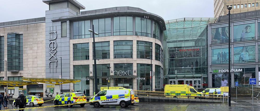 Das Arndale Centre in Manchster ist abgeriegelt.