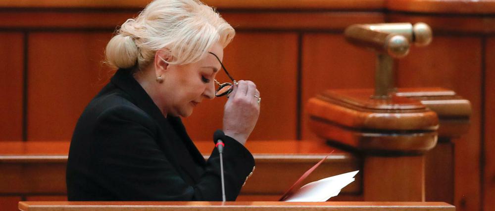 Die abgewählte Ministerpräsidentin Viorica Dancila.