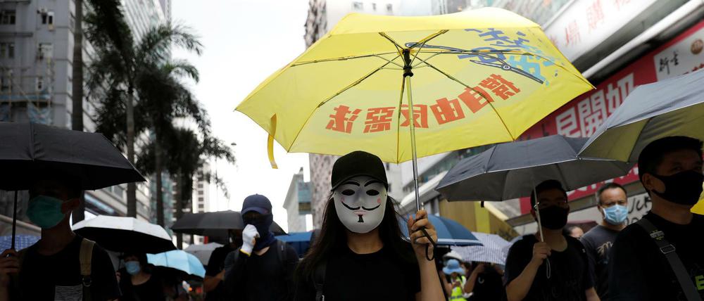 Demonstranten in Hongkong.