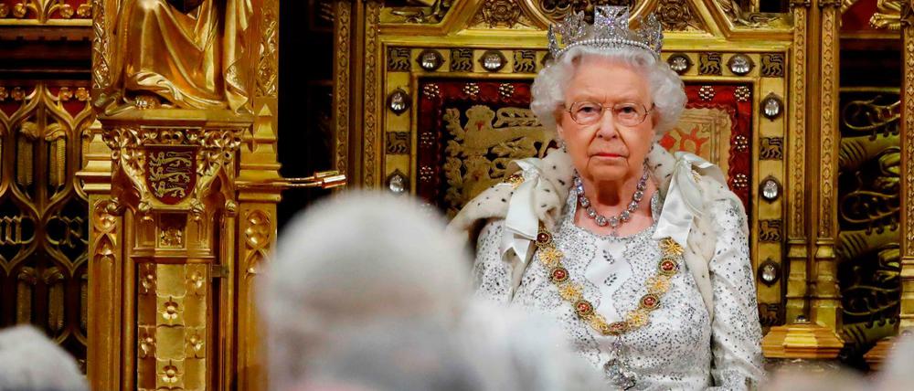 Königin Elizabeth II. während der Eröffnung des Parlaments.