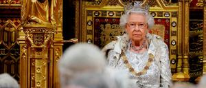 Königin Elizabeth II. während der Eröffnung des Parlaments.