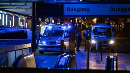 Die Polizei rückte mit einem Großaufgebot an.