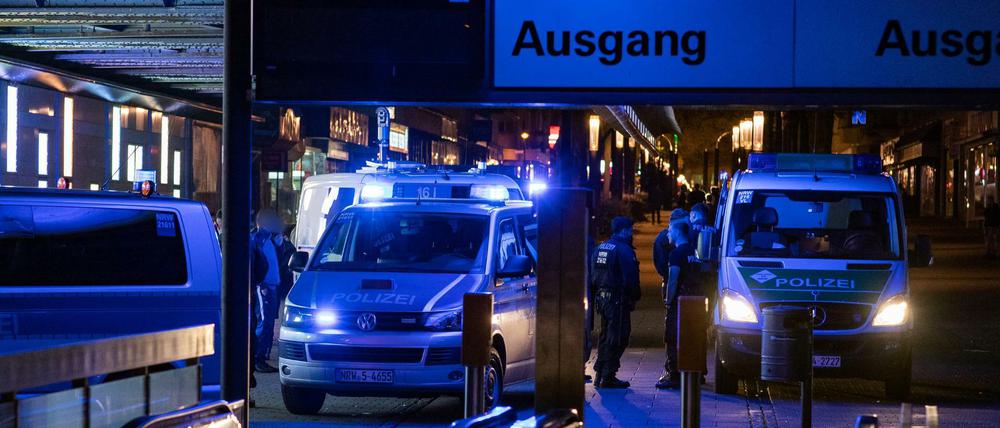 Die Polizei rückte mit einem Großaufgebot an.