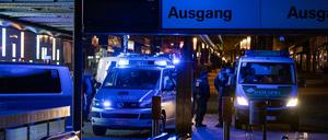 Die Polizei rückte mit einem Großaufgebot an.