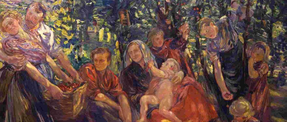 Dora Hitz, „Kirschenernte“, vor 1905.