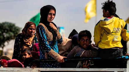 Flüchtlinge in Nordsyrien.