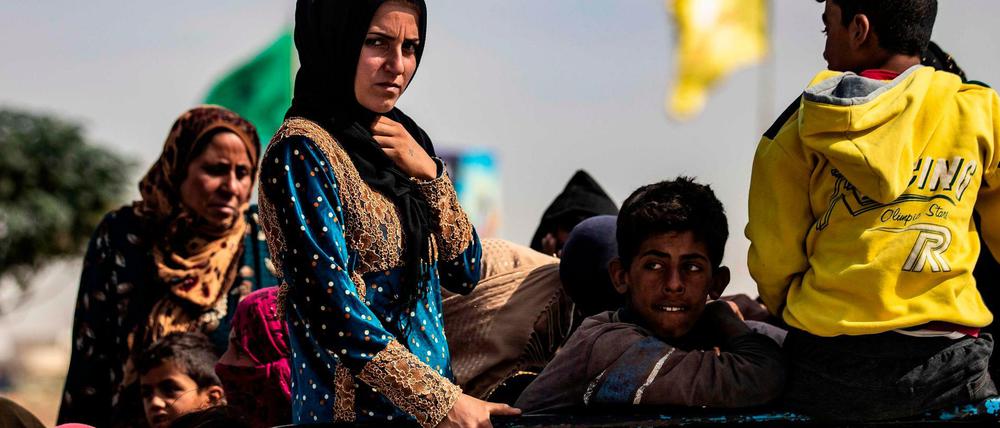 Flüchtlinge in Nordsyrien.