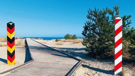 Die Grenze zwischen Deutschland und Polen sieht an der Ostsee so idyllisch aus. Aber die beiden Länder trennt viel.