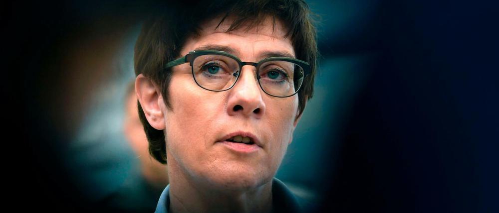Annegret Kramp-Karrenbauer in ihrer Rolle als Verteidigungsministerin Ende September.