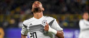 Serge Gnabry kann gegen Estland nicht von Beginn an stürmen.