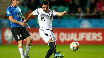 Ilkay Gündogan (rechts) zeigte sich in Tallinn treffsicher.